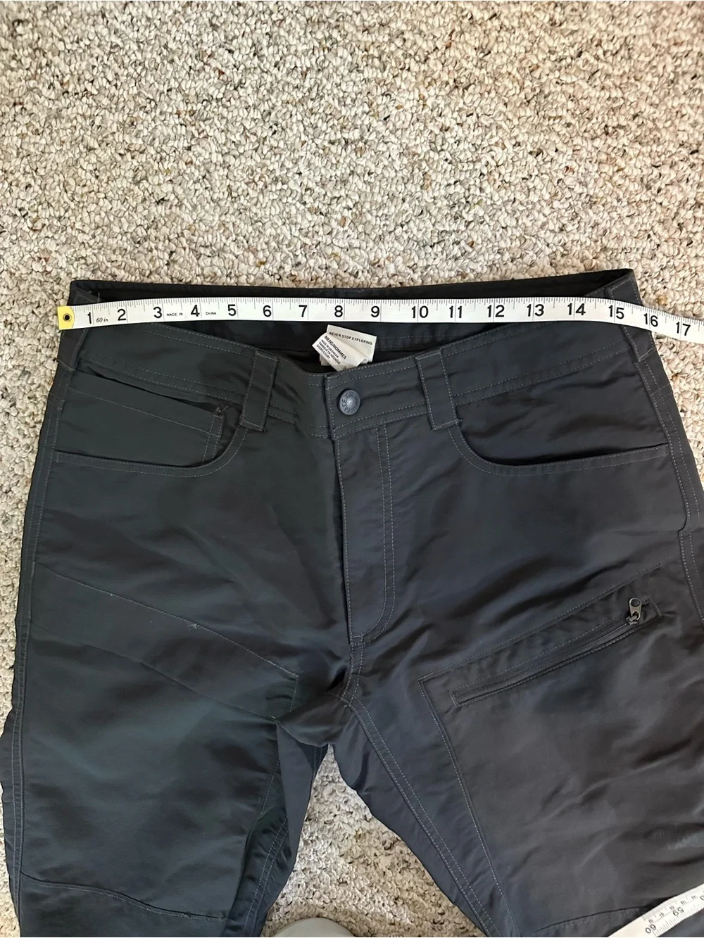 NWOT The North Face Paramount Trail Hiking Pants Men's Asphalt Gray Size 32